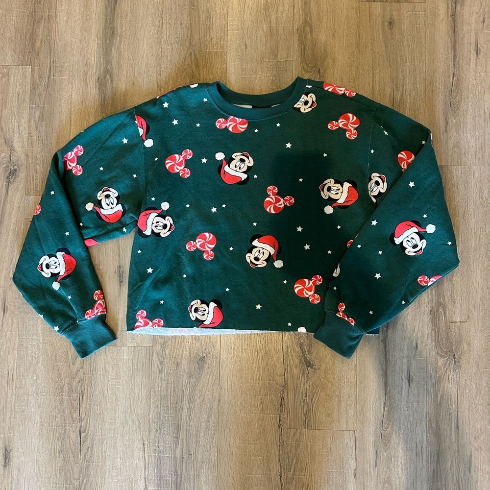 Disney Mickey Mouse Cropped Sweatshirt